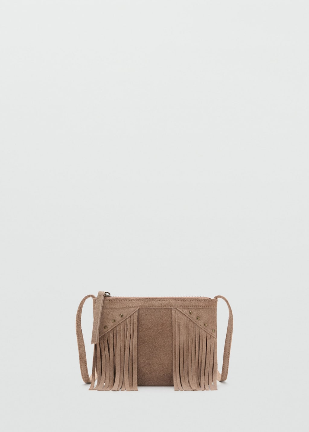 Leather fringes bag