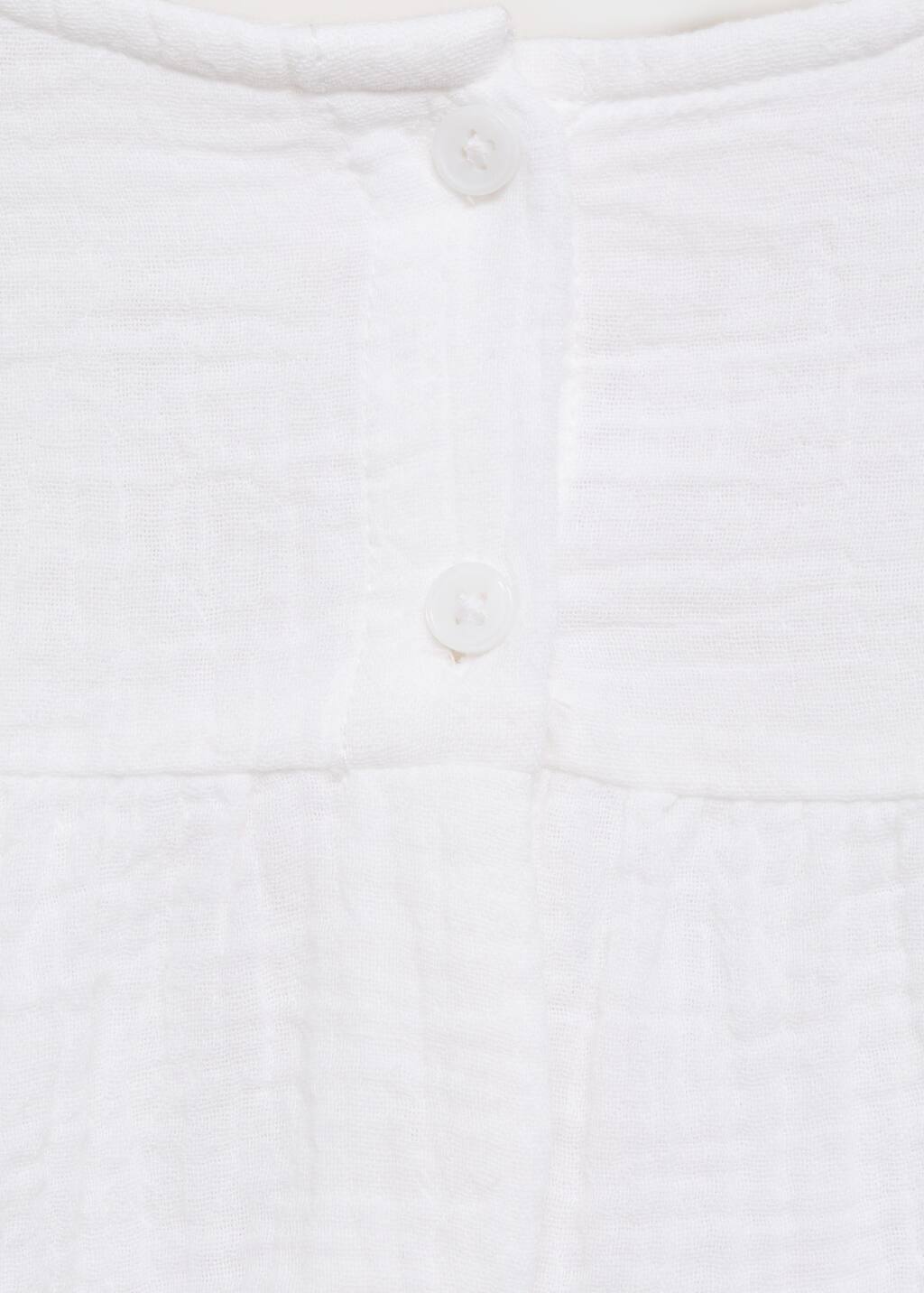Ruffled embroidered blouse