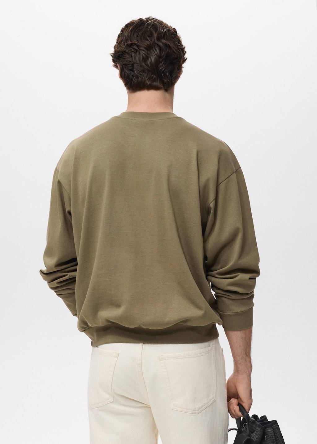 100% cotton relaxed-fit sweatshirt