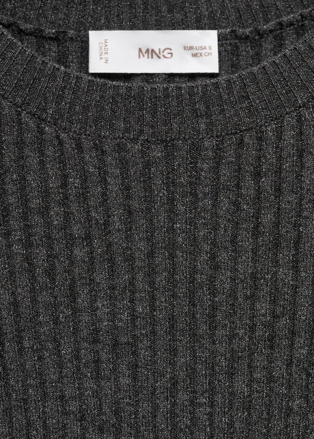 Ribbed knit dress