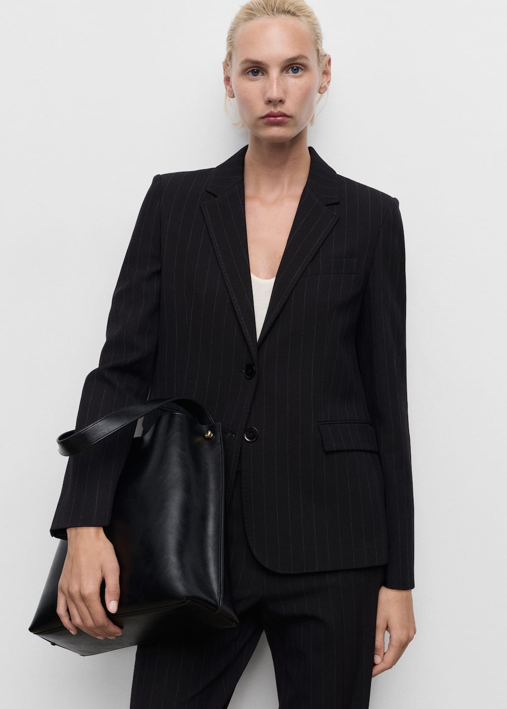 Straight-fit suit jacket