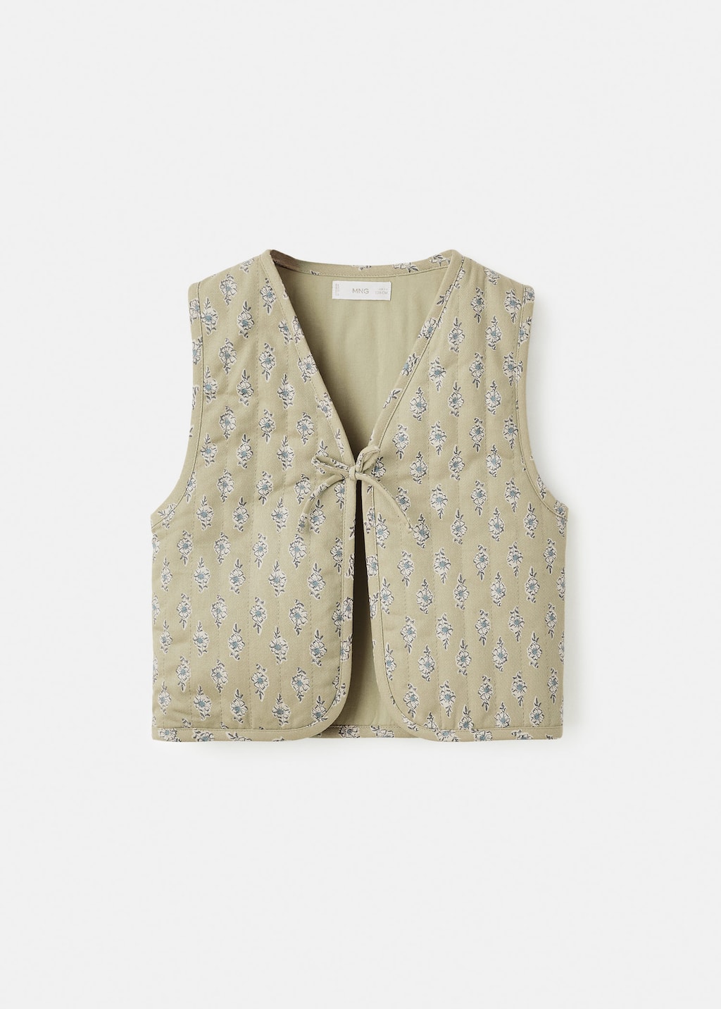 Mango Waistcoat In Green