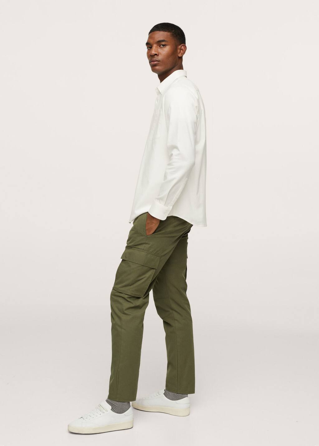 Mango Chestpocket cotton shirt 17065760 01