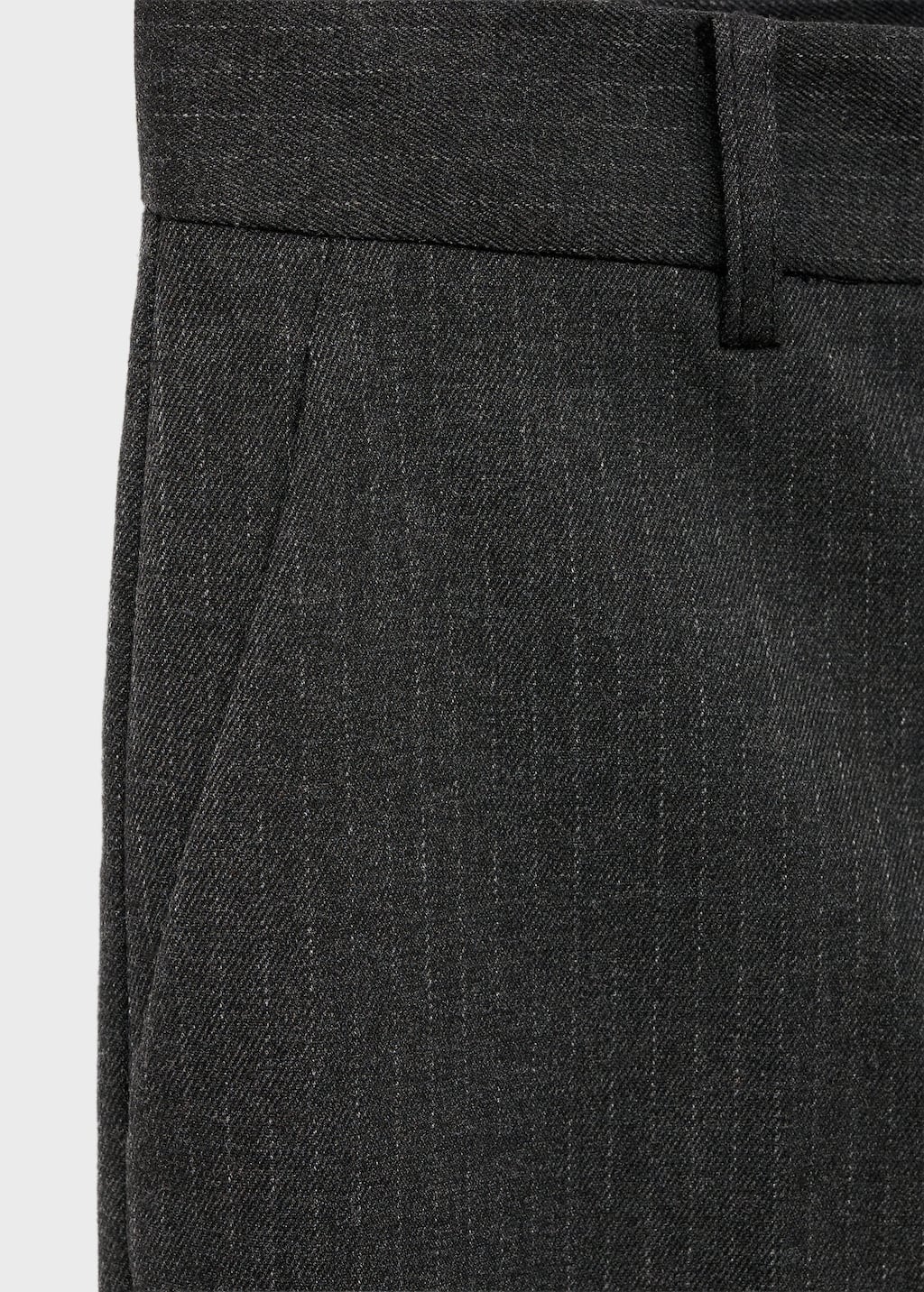 Cropped tailored pinstripe pants