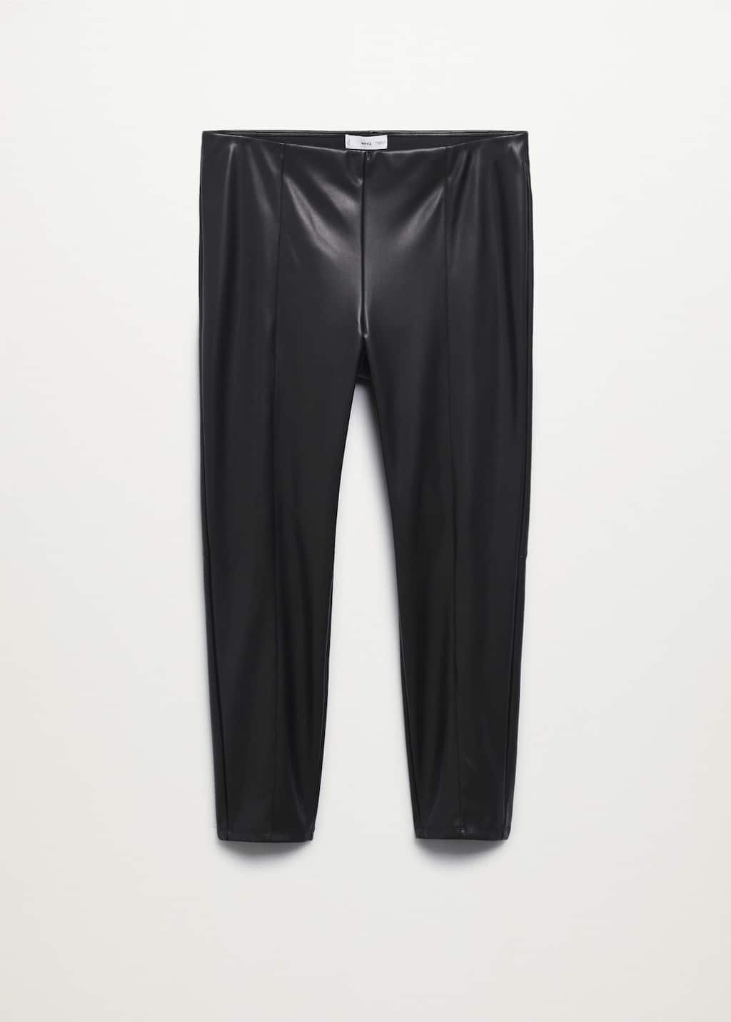 mango leather leggings