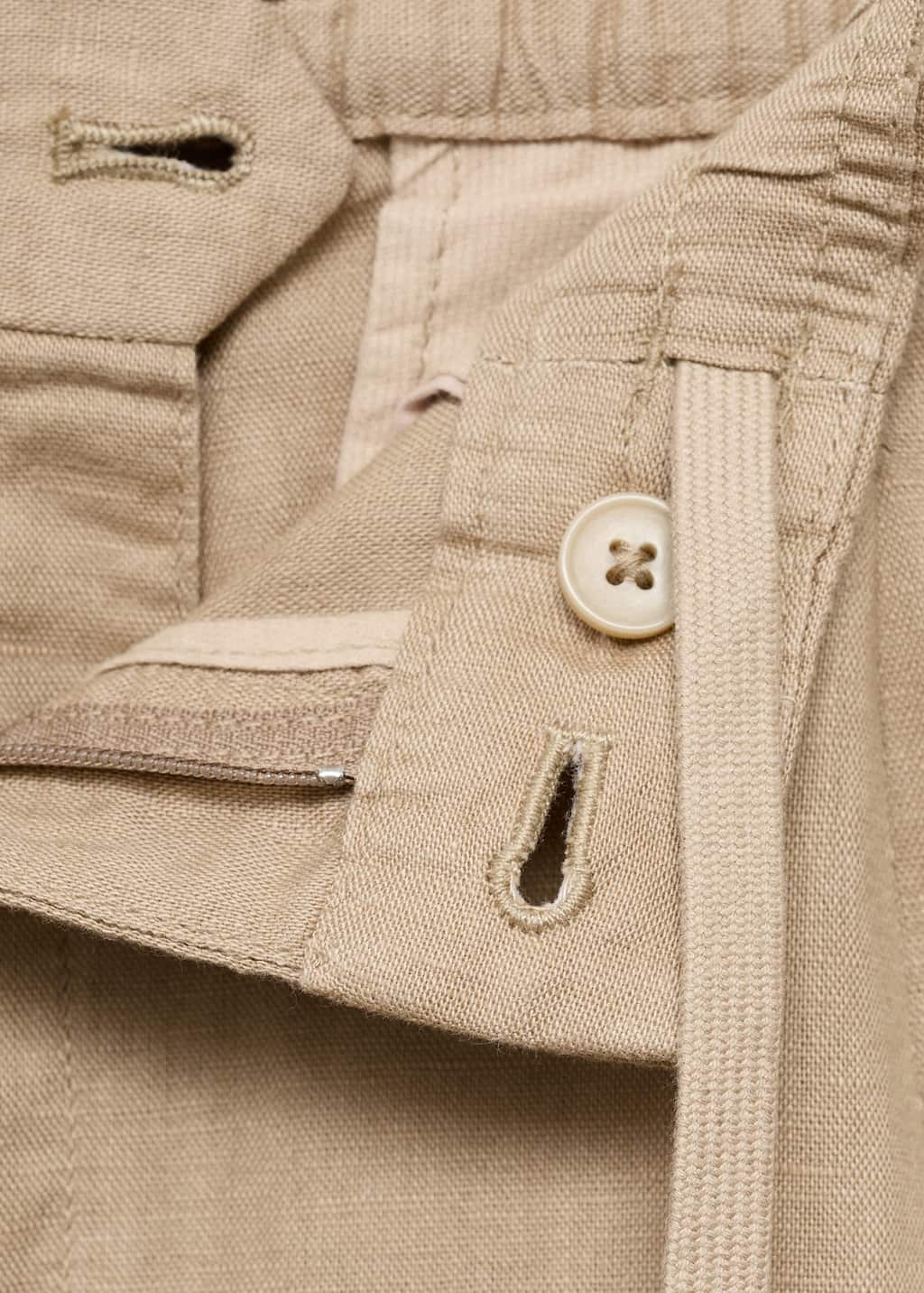 Slim-fit pants with drawstring