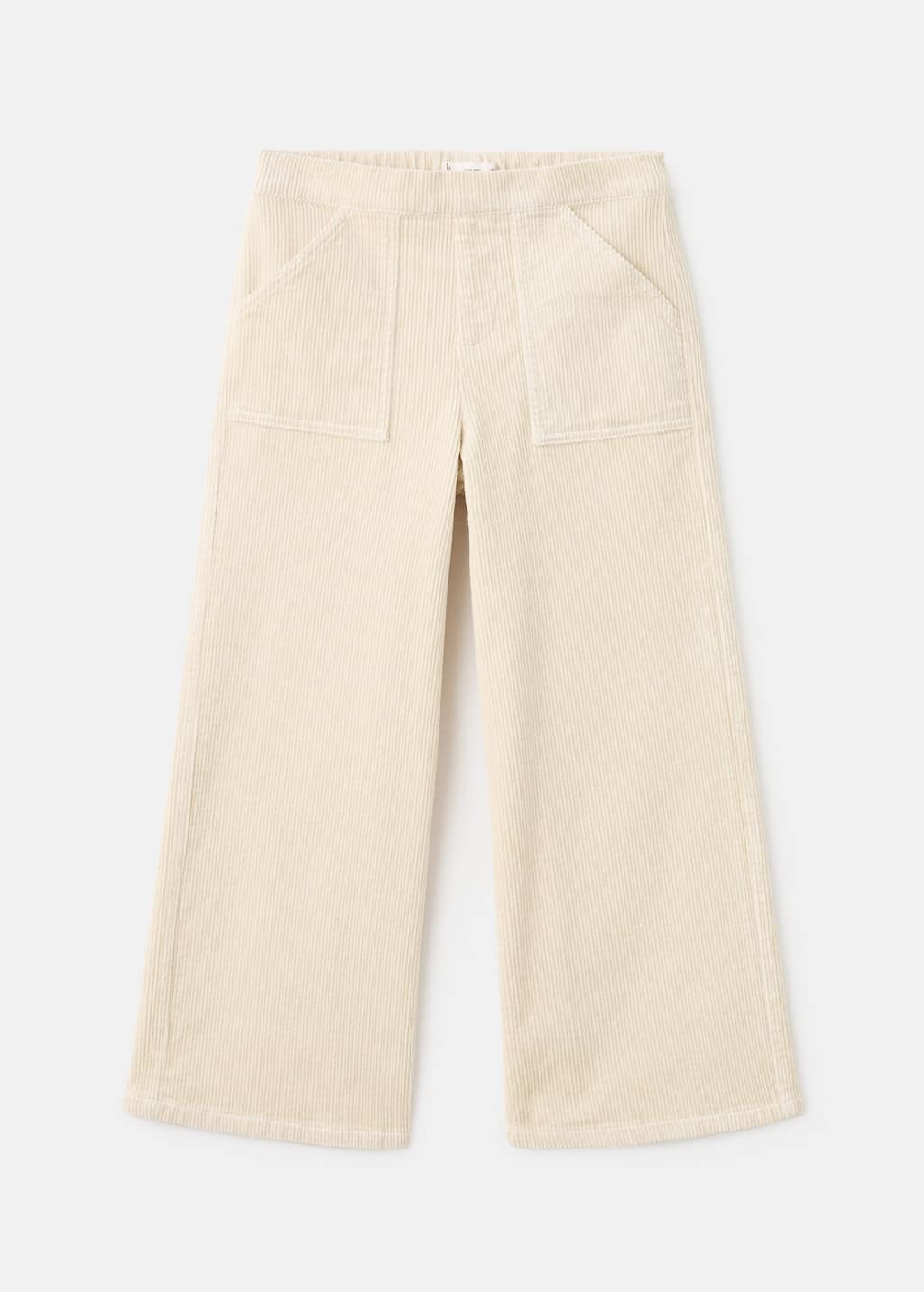 Mango Trousers Ecru In Neutral