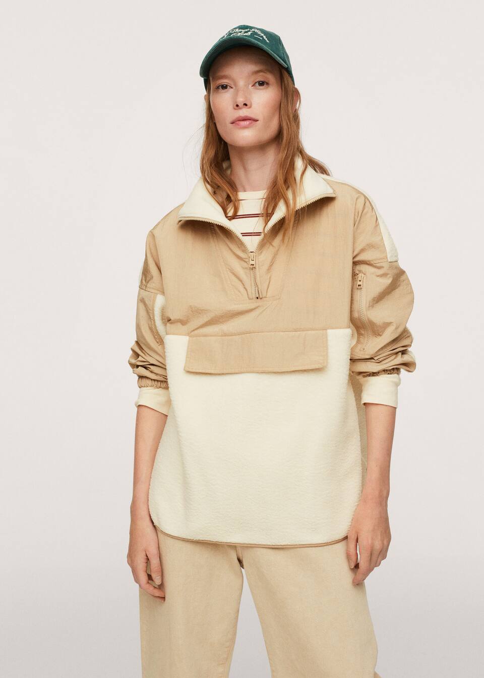Combined-design sweater -Mango