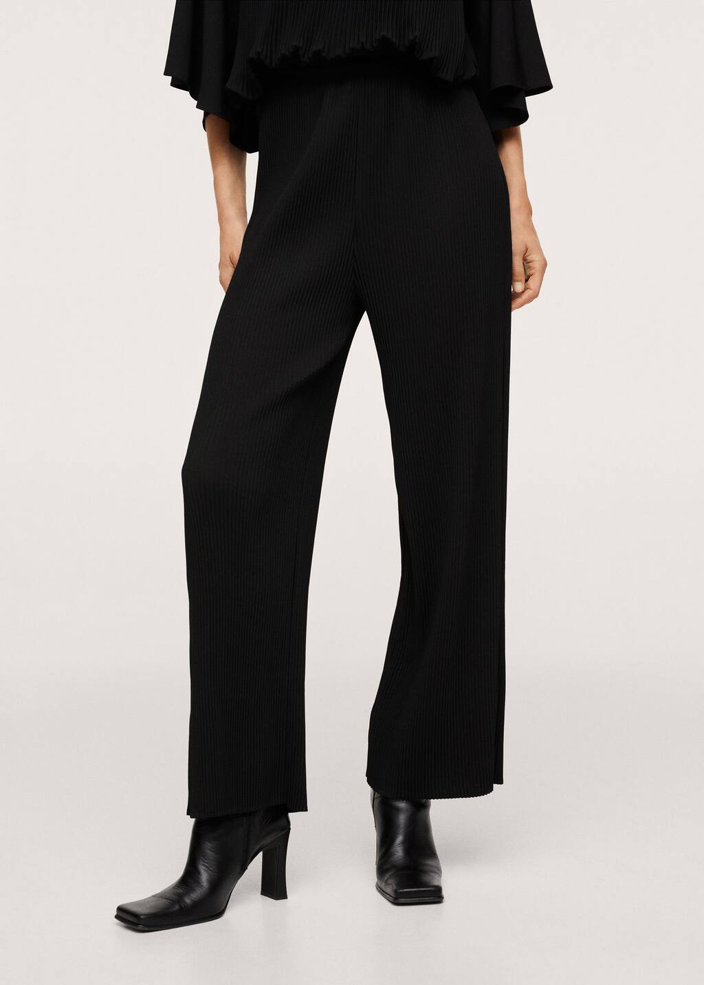 mango wide leg pants