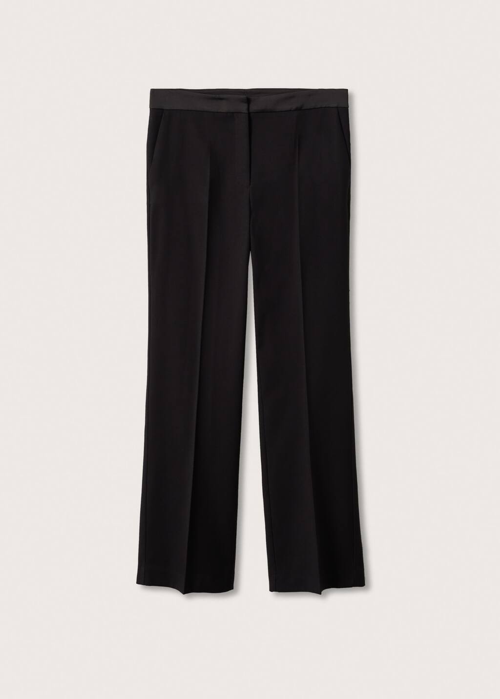 mango black trousers