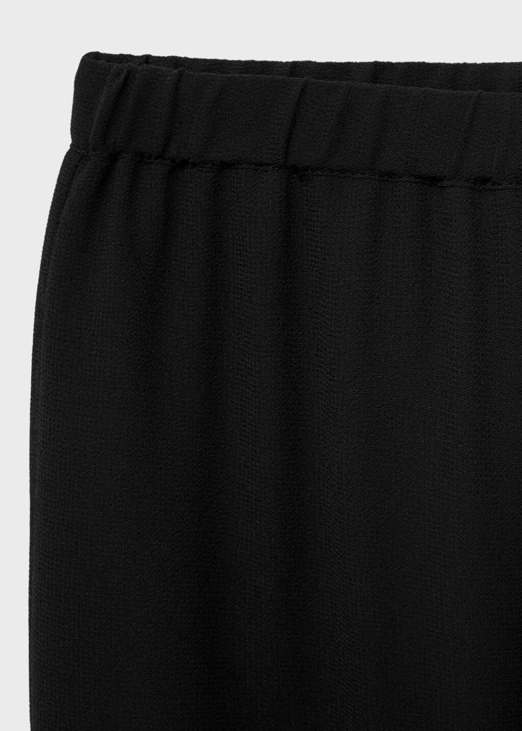 Rhinestone-embroidered pants