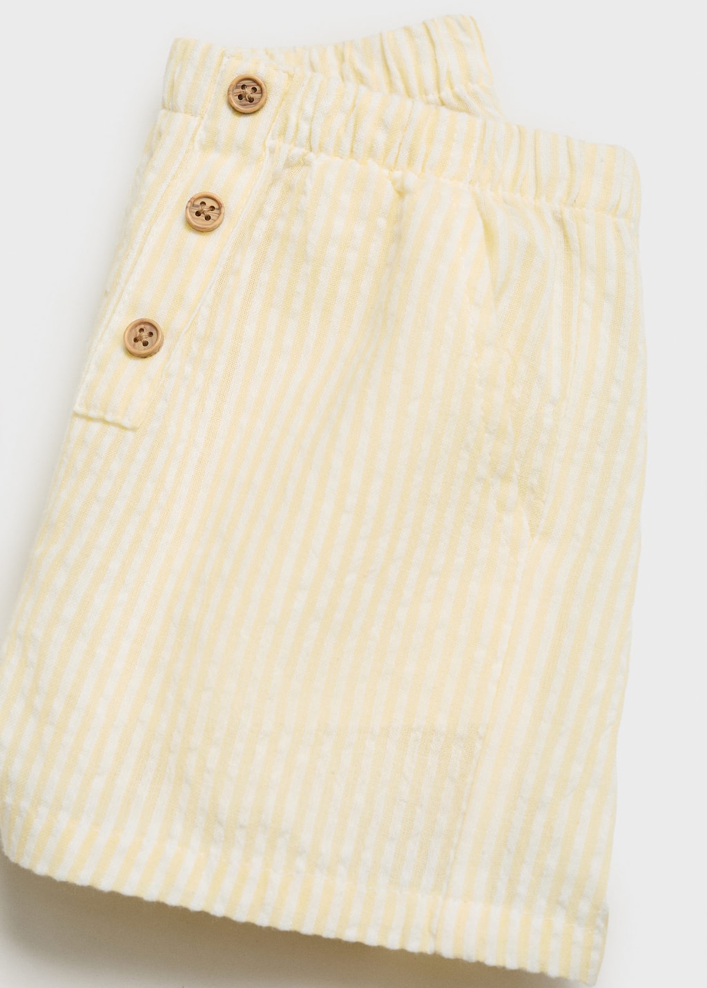 Striped textured shorts