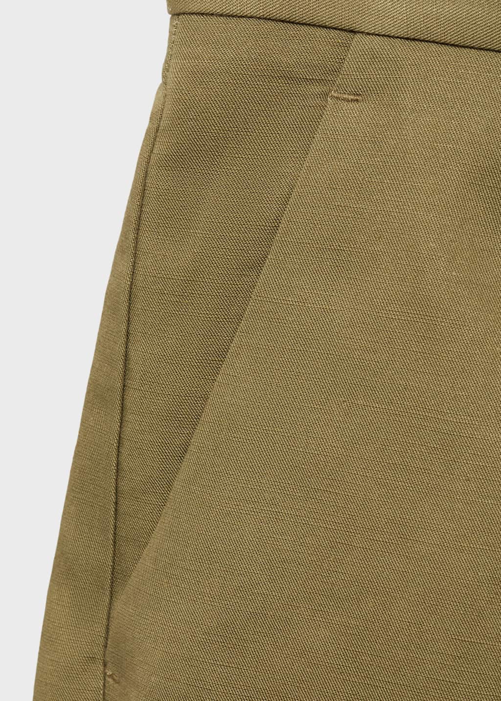 Linen-blend suit bermuda shorts