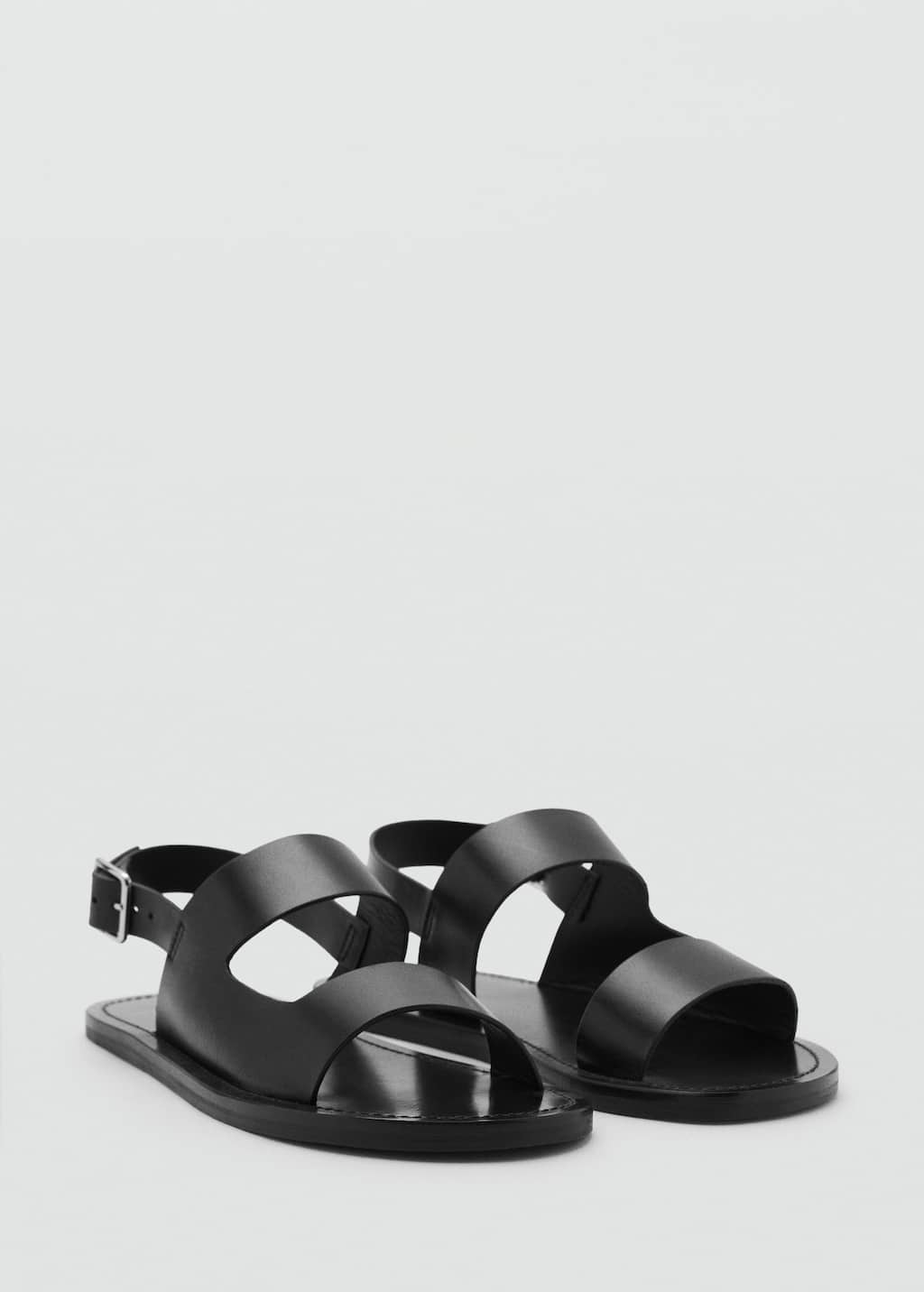 Mango Man Sandales Noir - Homme - 44 -