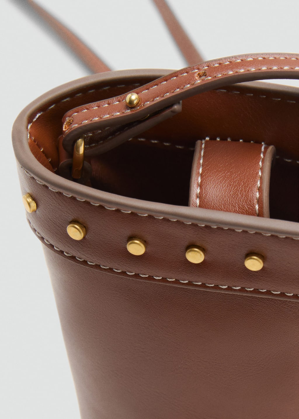Studded cell phone case with shoulder strap