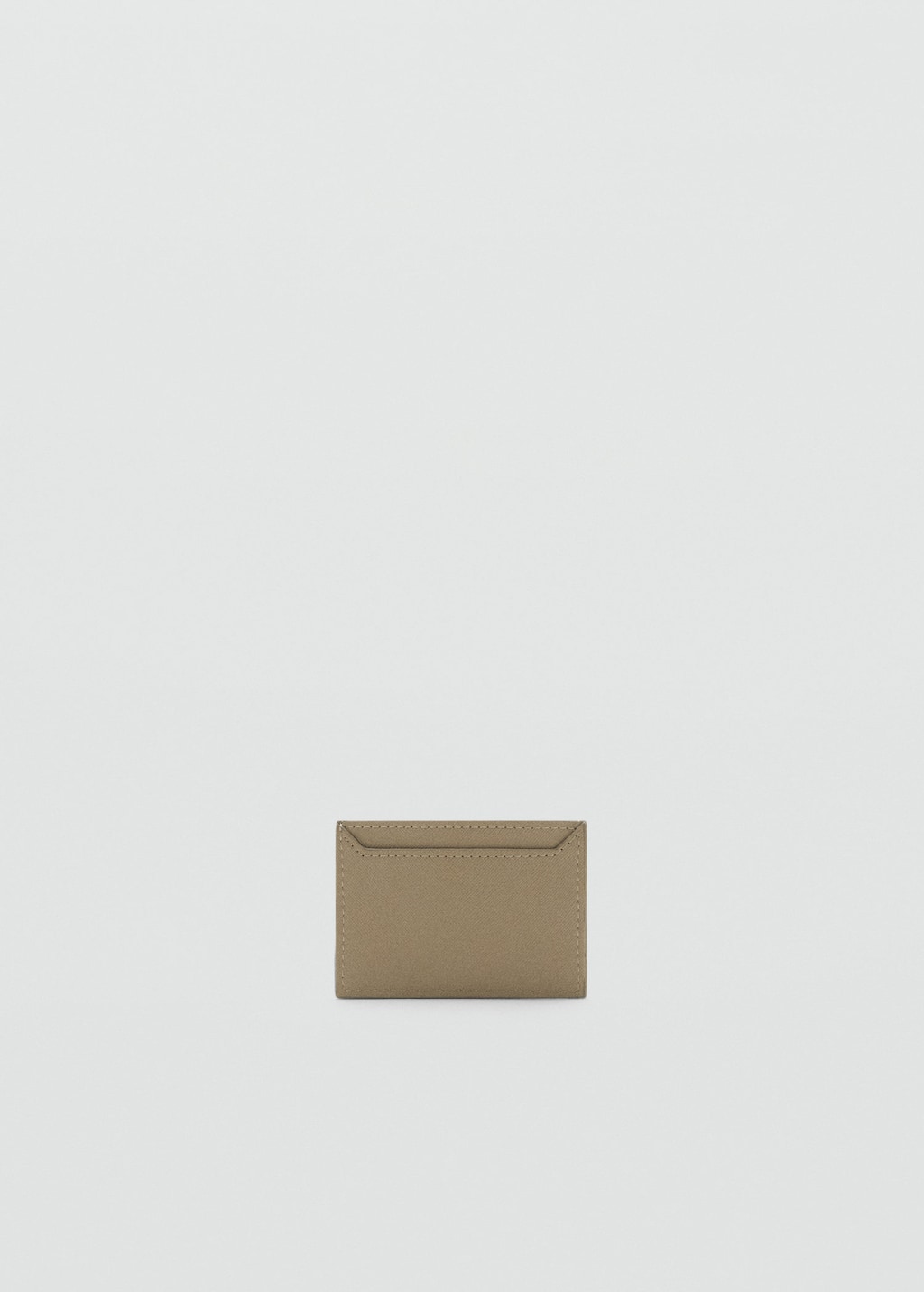 Mango Porte-cartes Simili-cuir Kaki - Femme - Taille Unique -