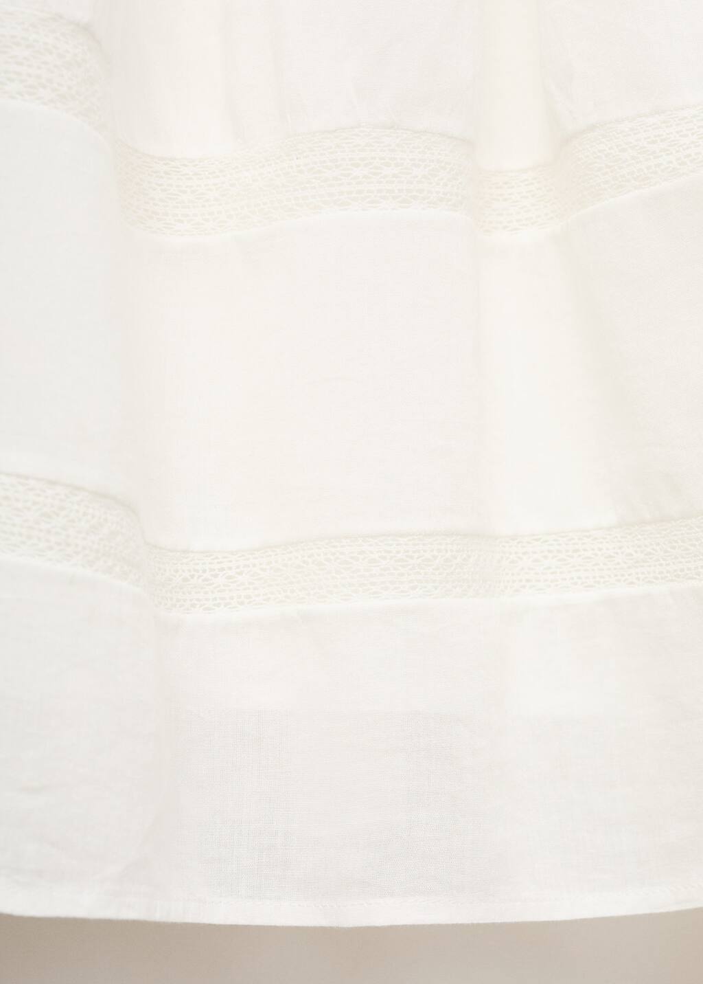 Lace cotton skirt