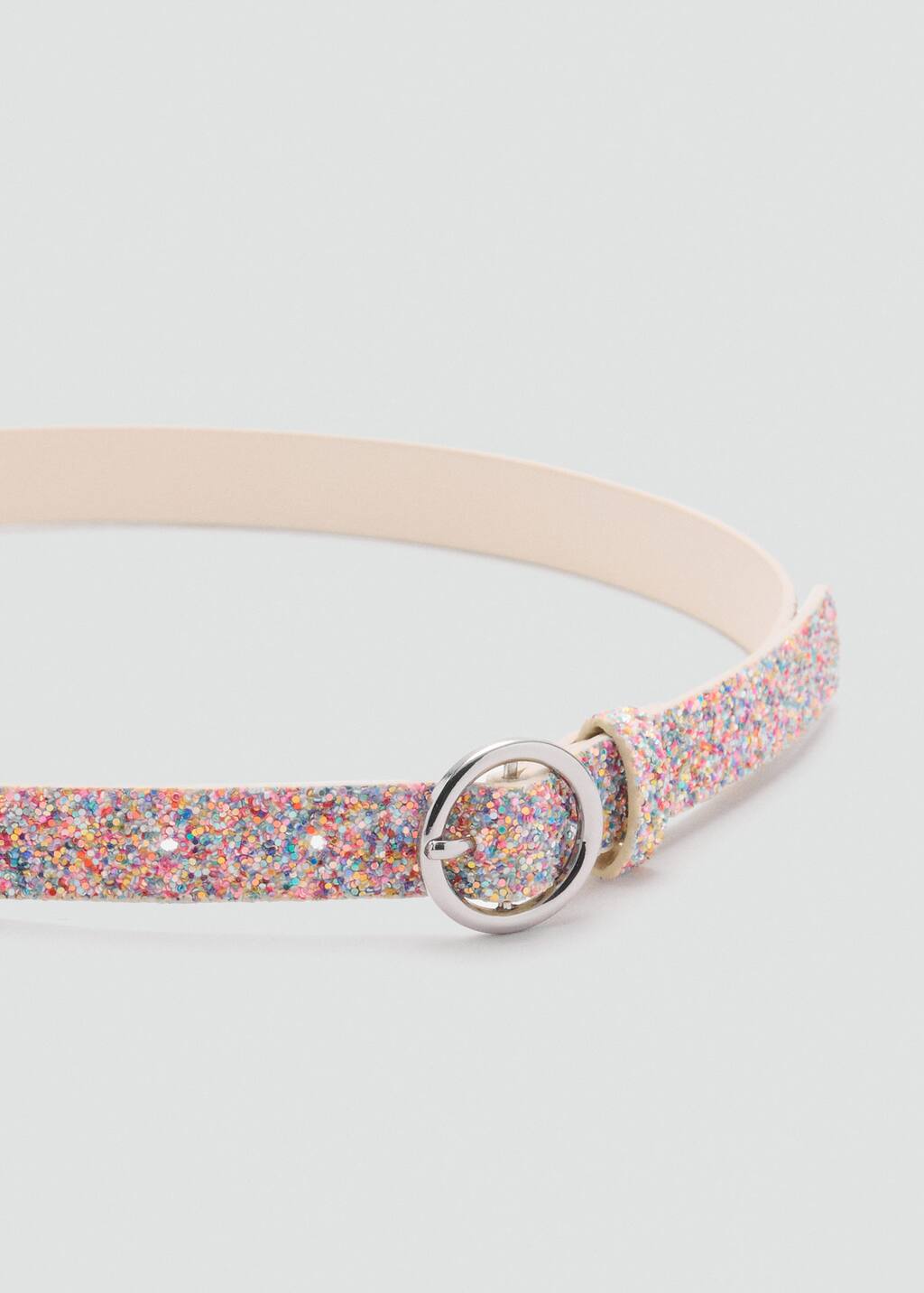 Mango Glitter Belt Pink