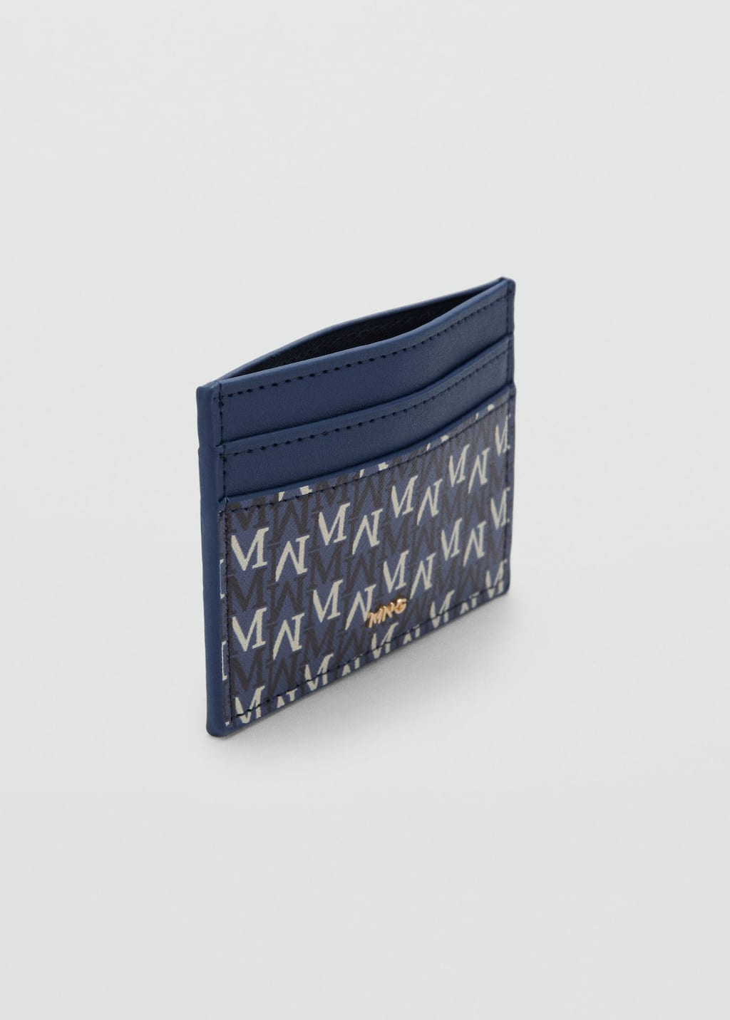 Mango Porte-cartes Imprimé Logo Bleu Marine - Femme - Taille Unique -  In Blue