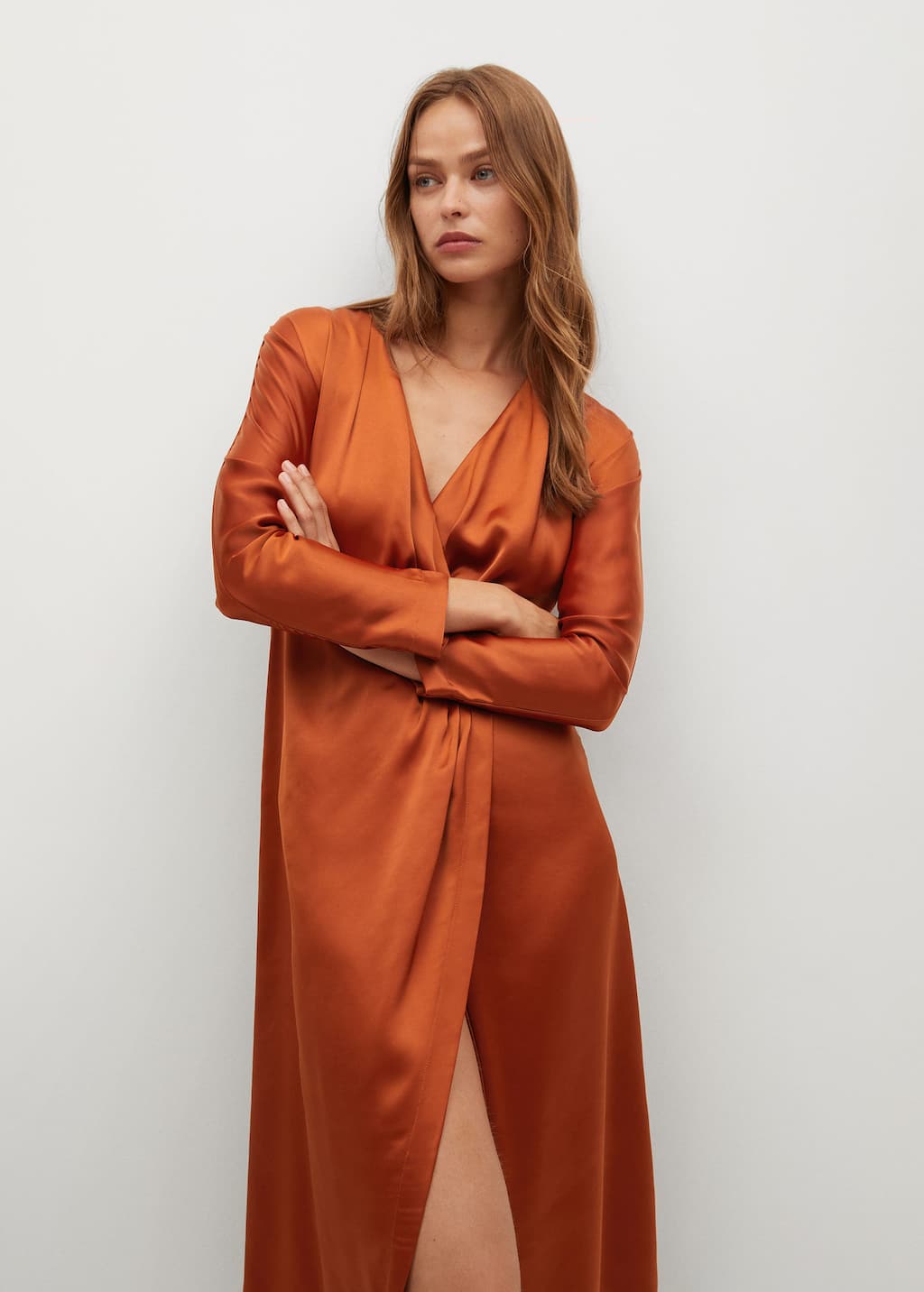 robe satinée mango