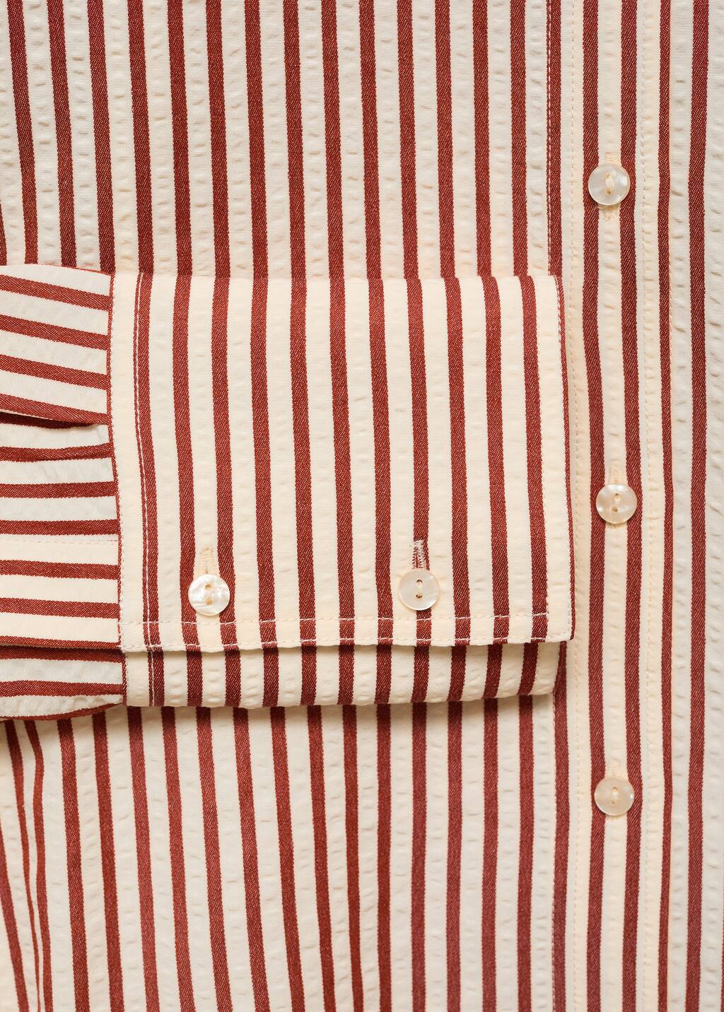 Striped straight shirt