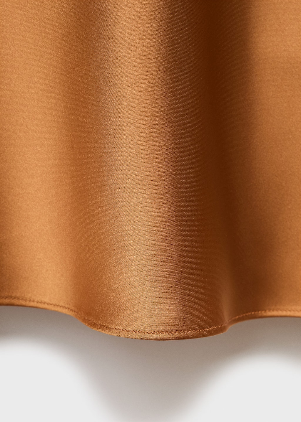 Midi satin skirt