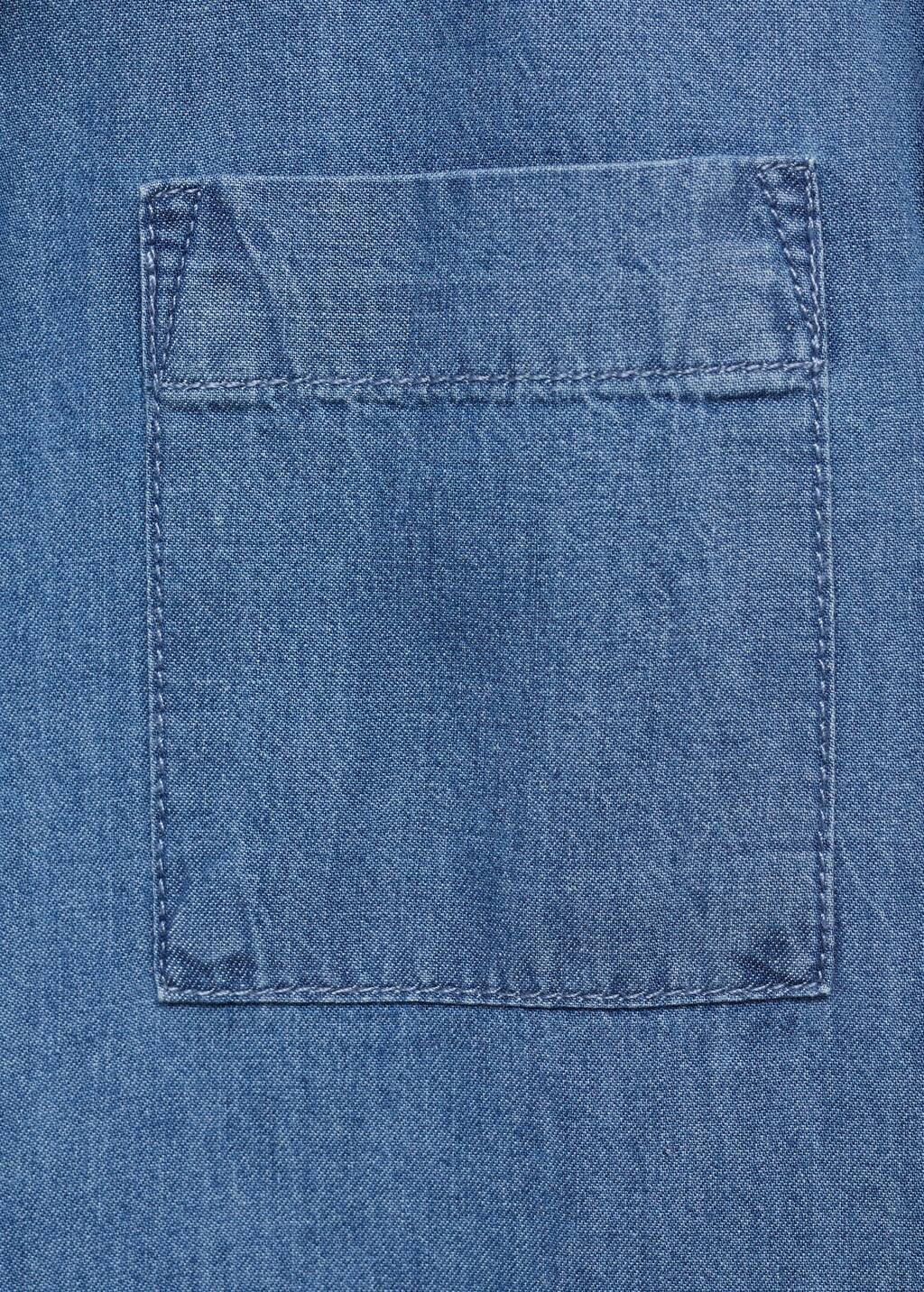 Cotton denim shirt