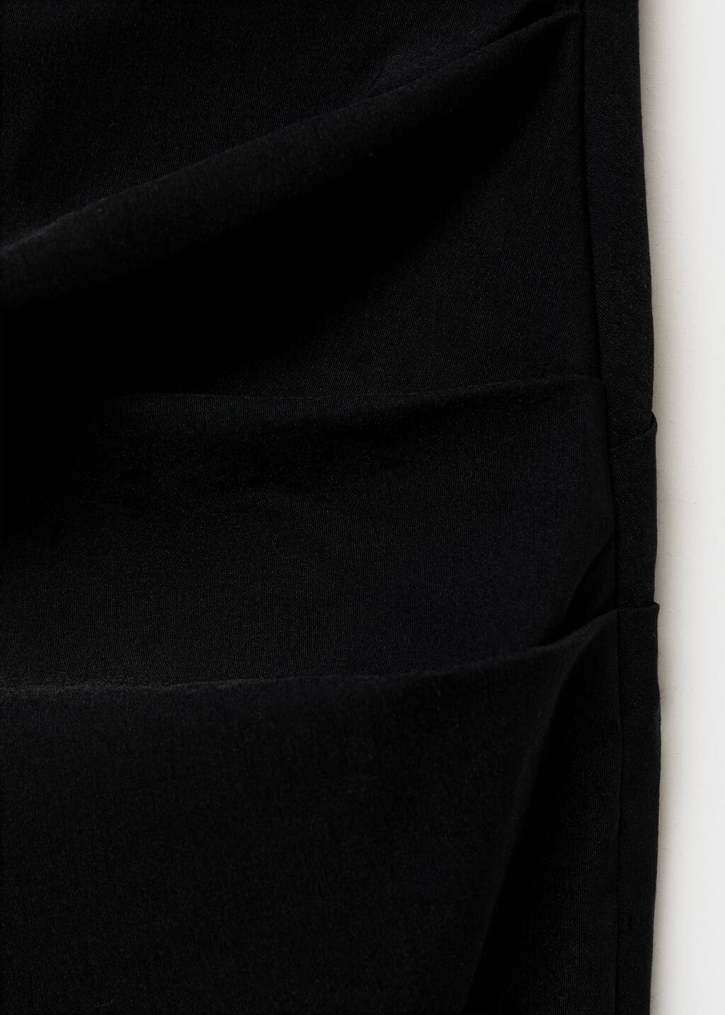 Strapless dress with bow detail