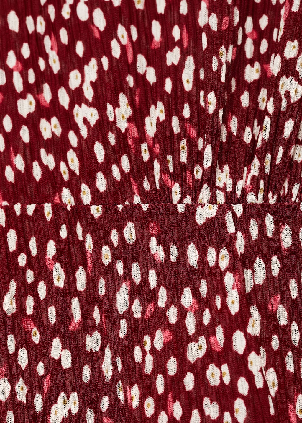 Printed dress with side opening