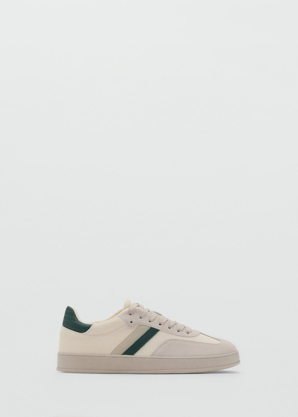 Combined suede leather sneakers