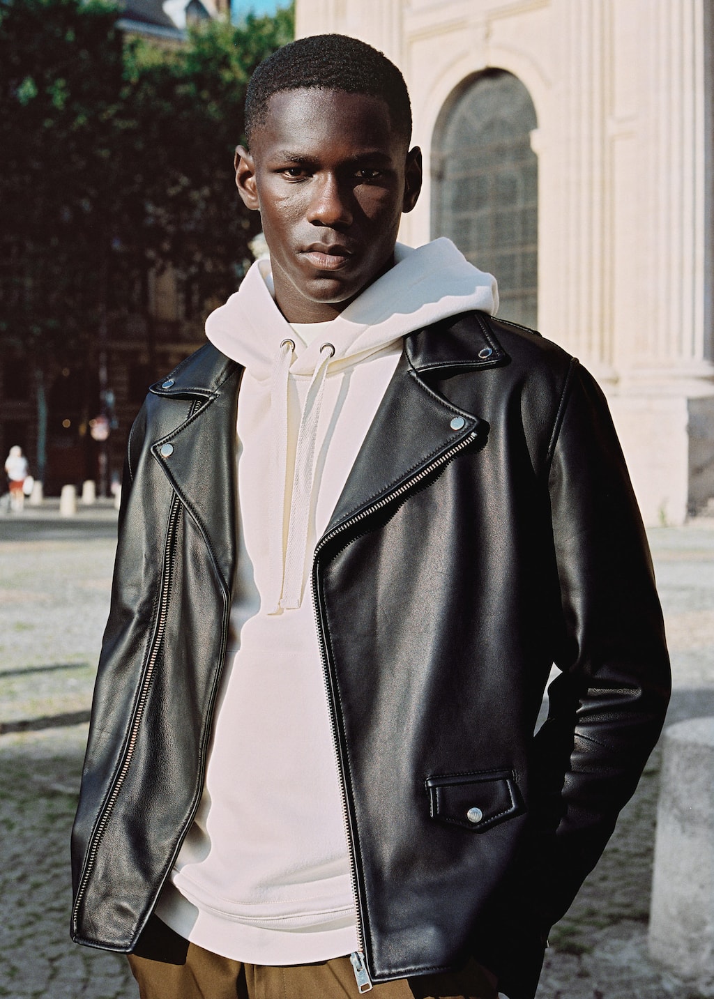 idle man leather jacket