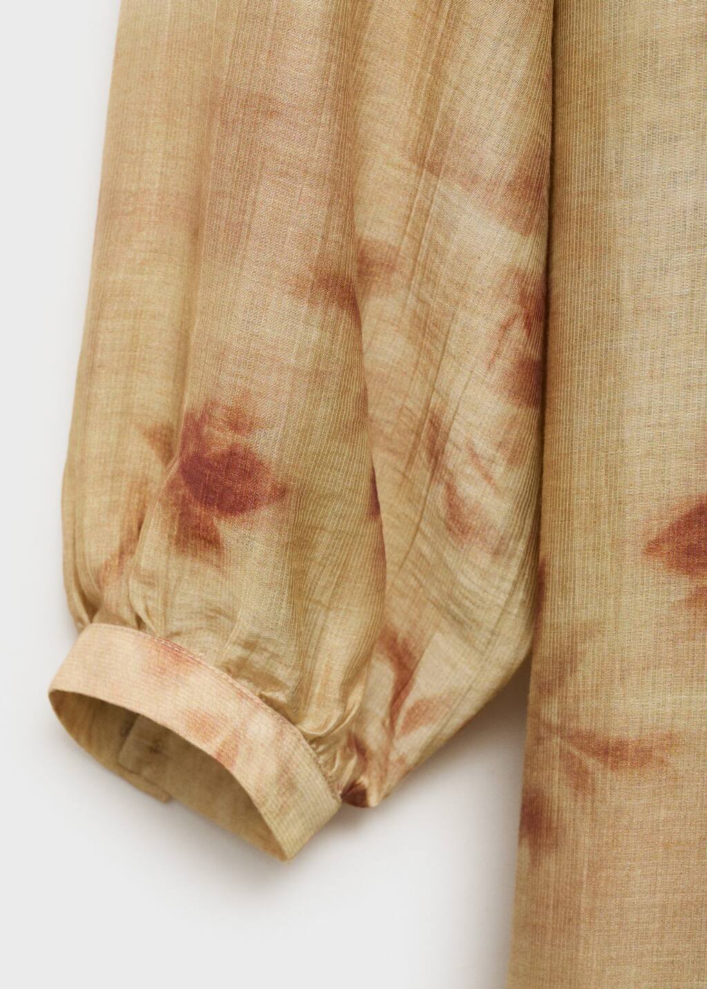 Leaf-print caftan