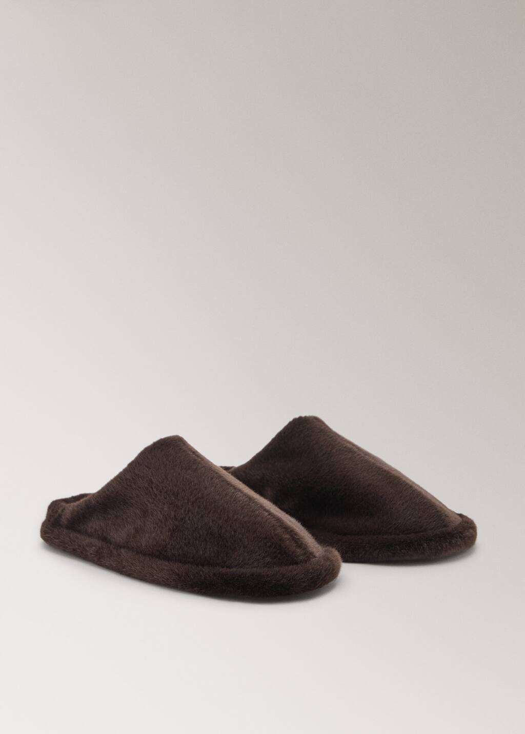 Mango Slippers Chocolate In Burgundy