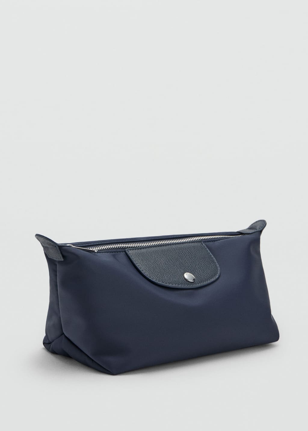 Mango Large Combined Nylon Toiletry Bag Navy In Blue