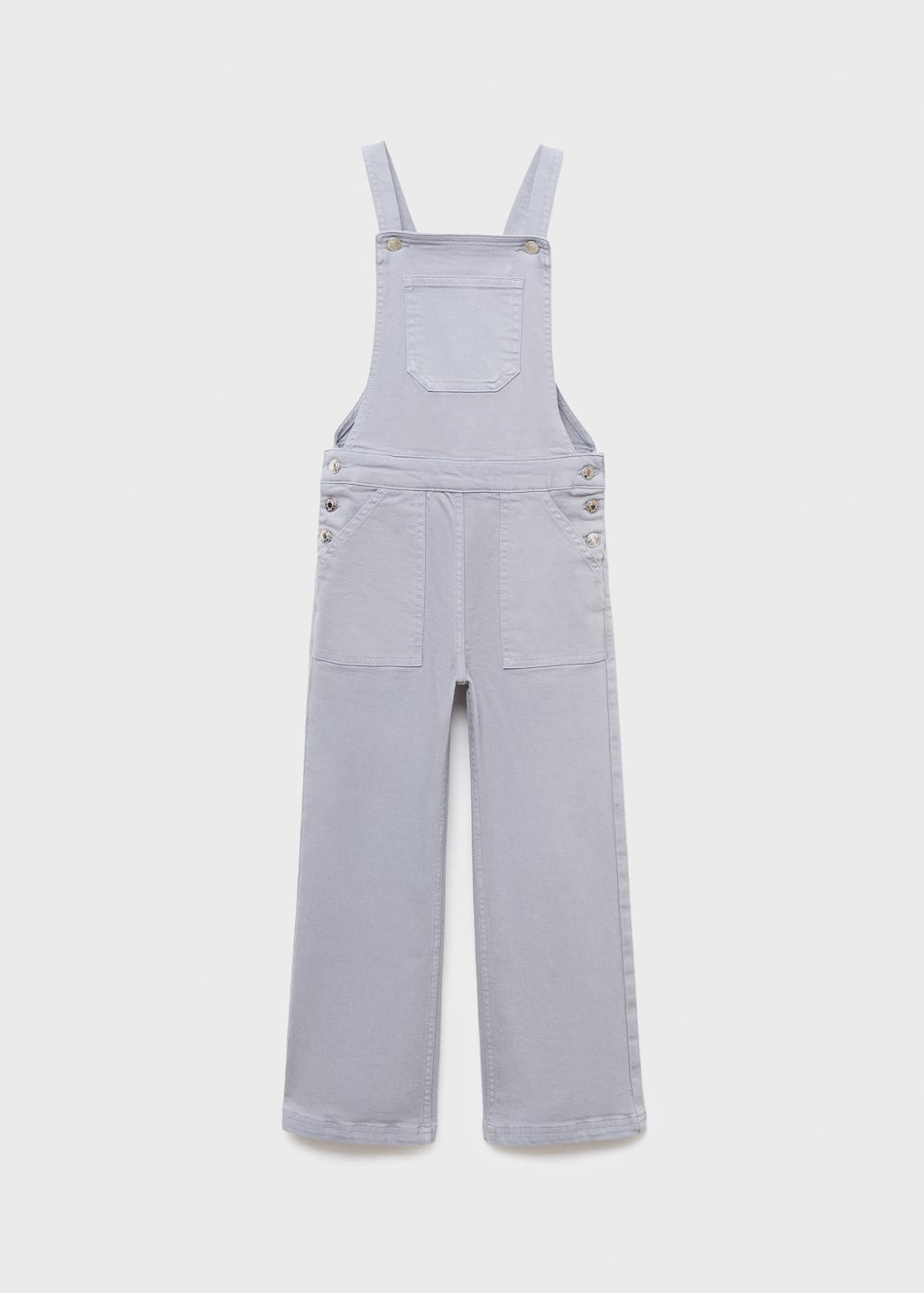 Mango Long Denim Jumpsuit In Blue