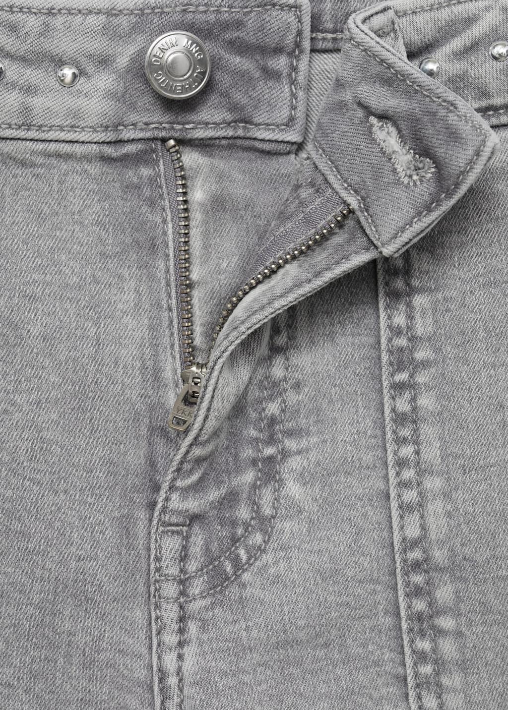 Studded culotte jeans