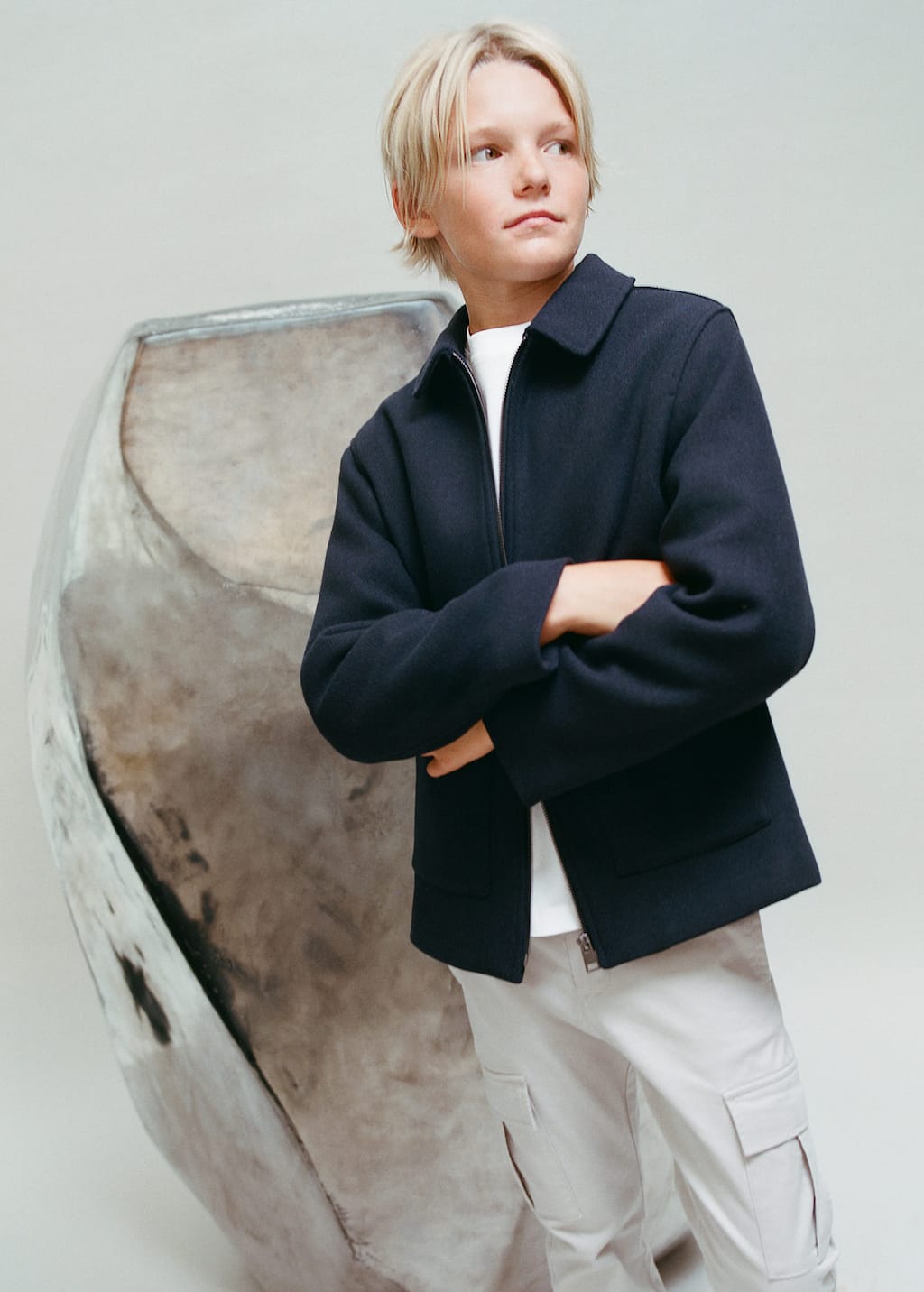 Wool fabric coat