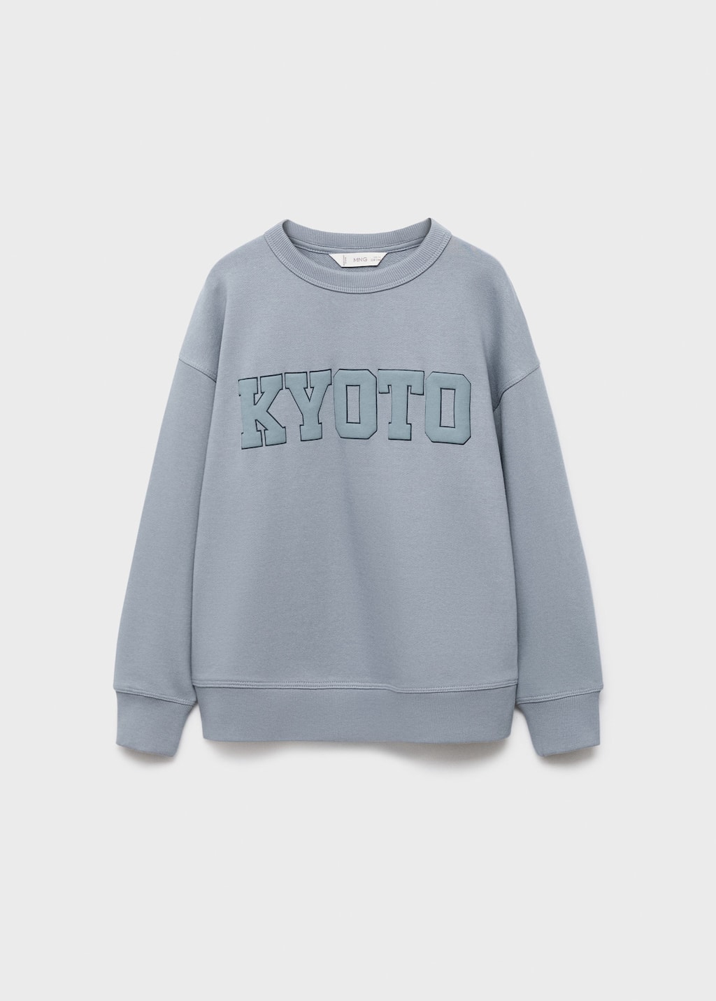 Mango Sweatshirt Blue In Gray