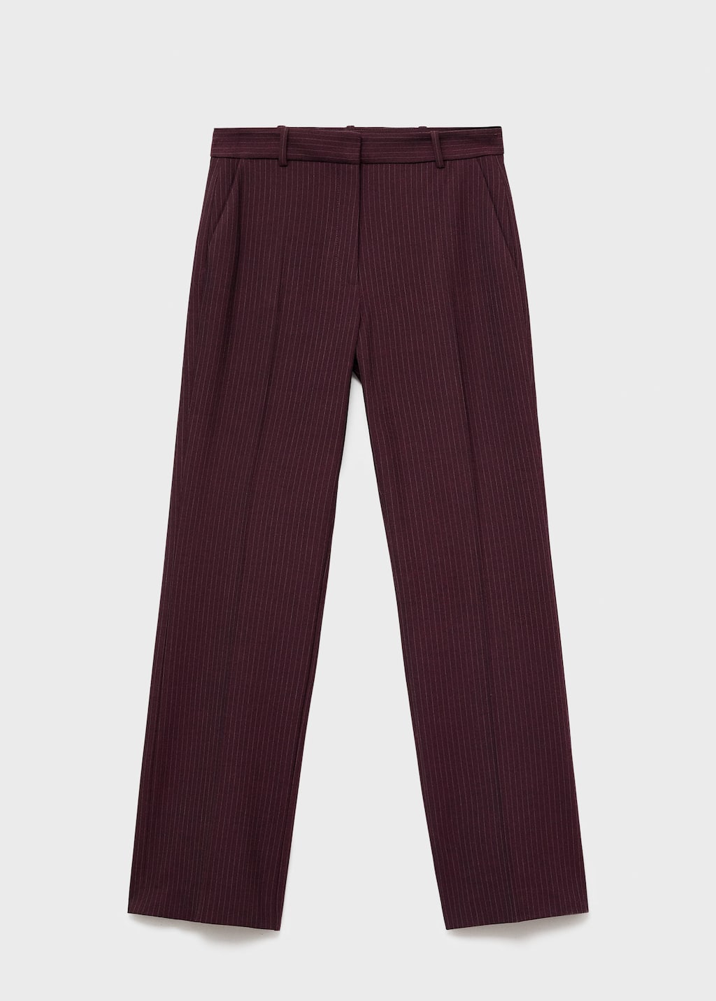 Pinstripe suit trousers