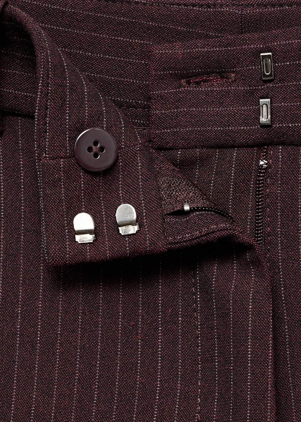 Pinstripe suit trousers