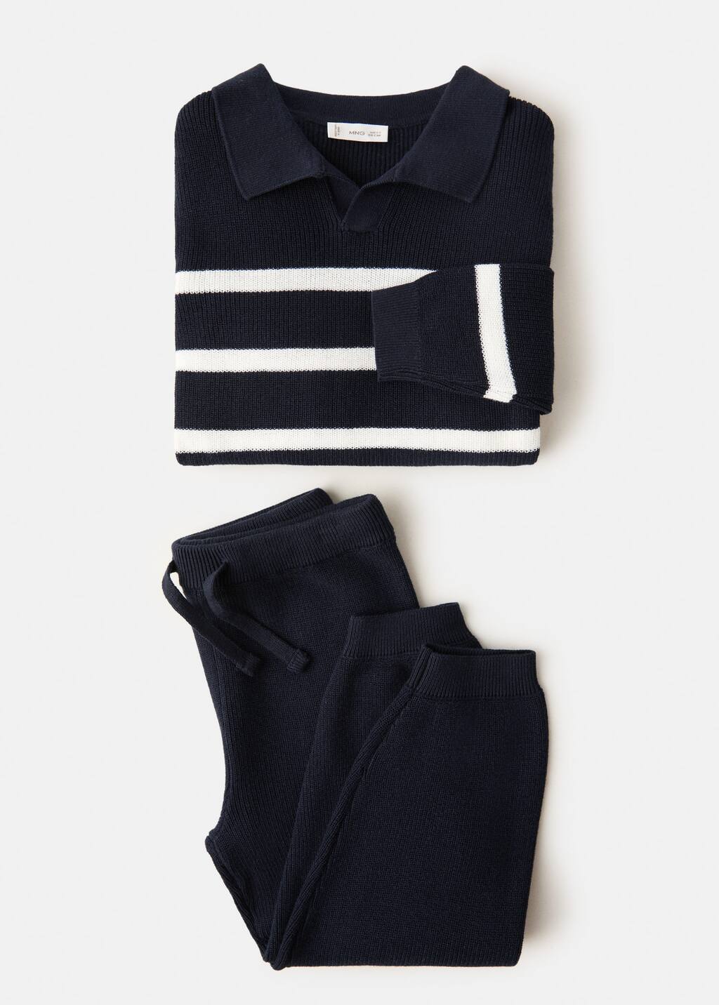 Cotton-knit trousers