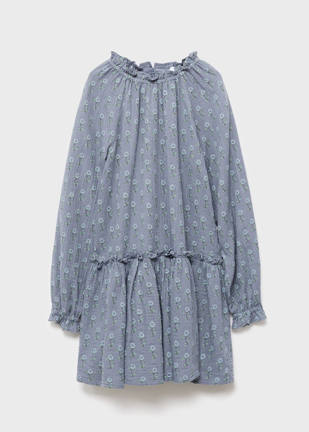 Mango Robe Bleu Ciel - Enfants - 11-12 Ans - Kids In Gray