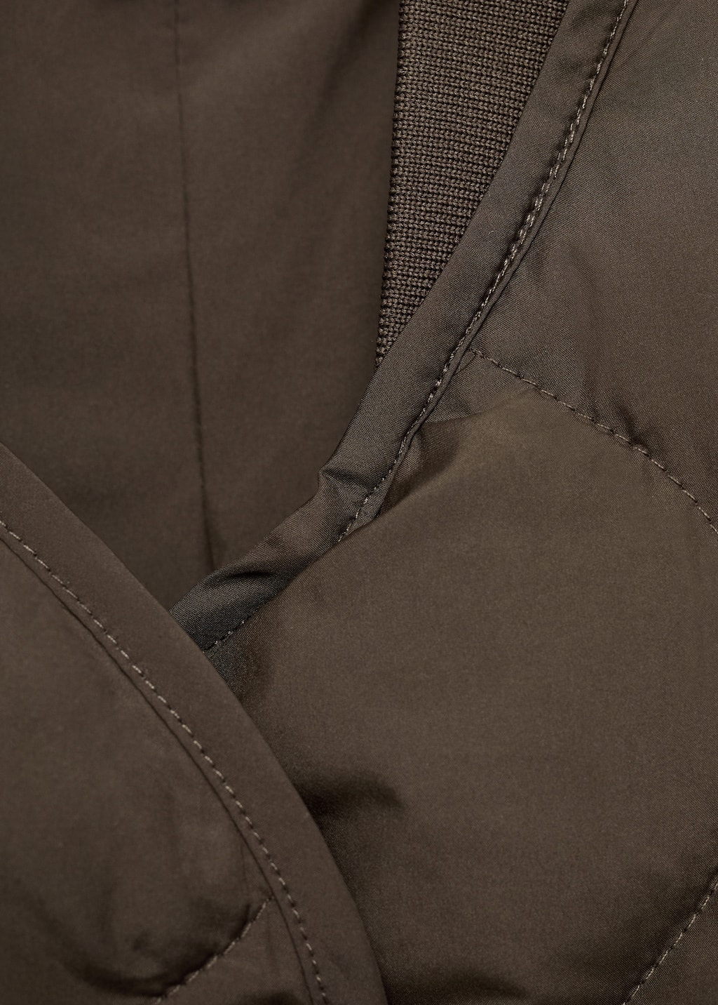 Oversize quilted down anorak