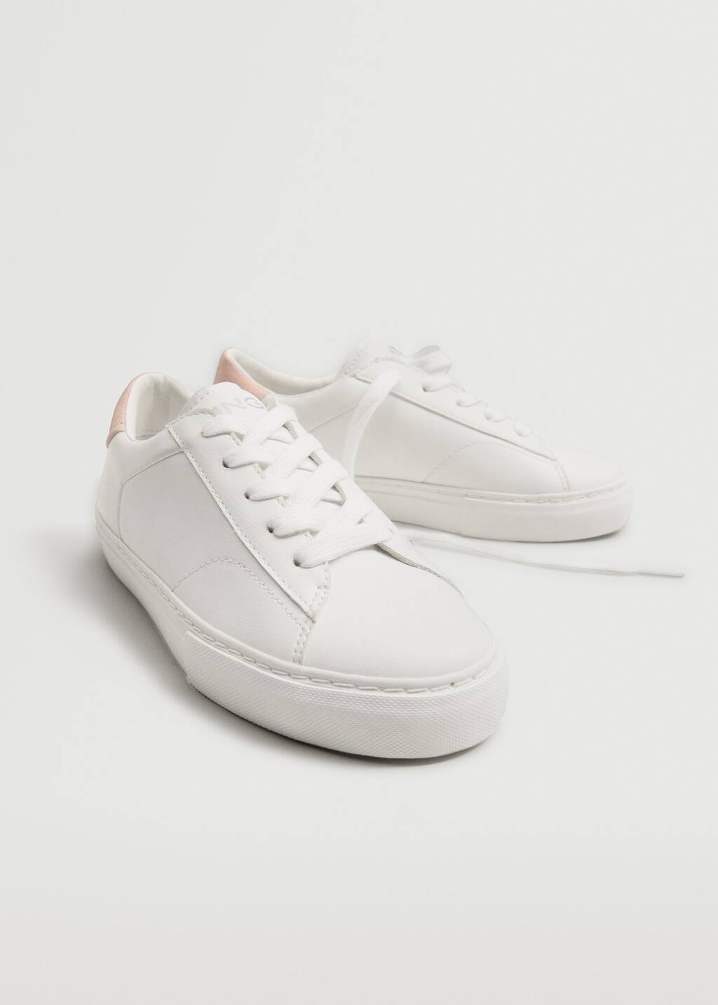 mango white trainers