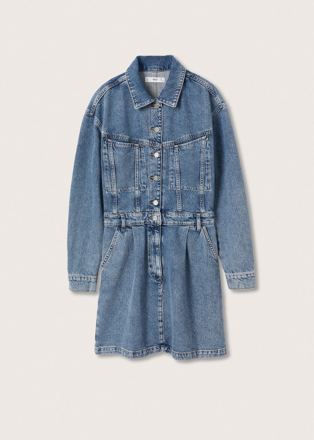 robe denim mango