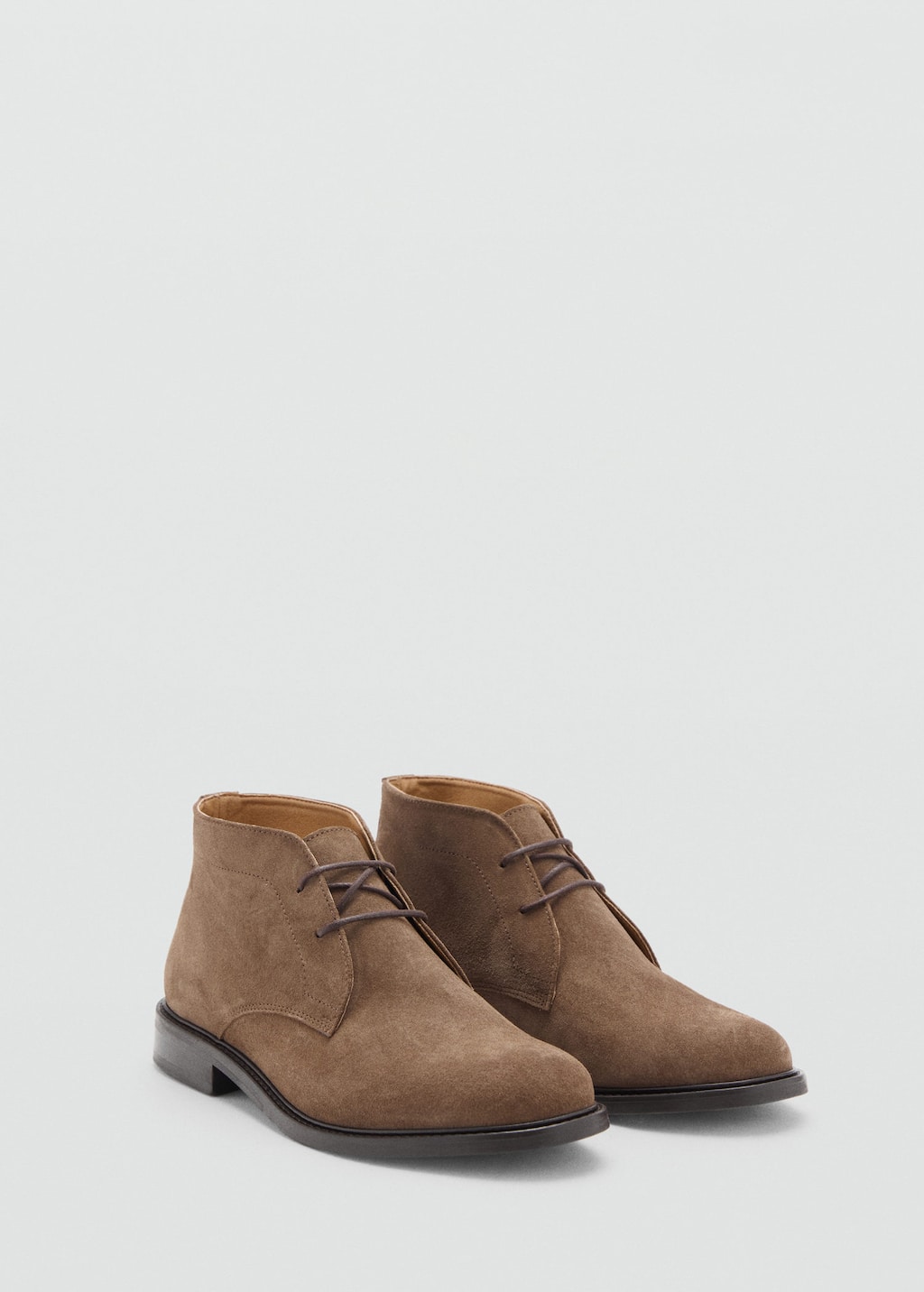 Mango Man Ankle Boots Tobacco Brown In Black