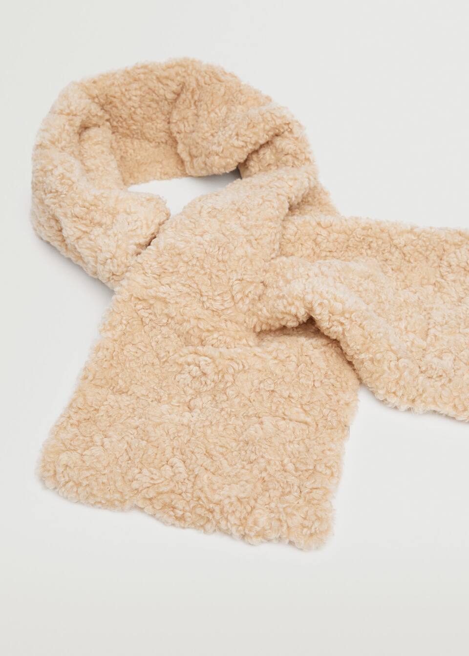 Faux Shearling Scarf Woman Mango Kosovo Faux Shearling Scarf Woman Mango Kosovo