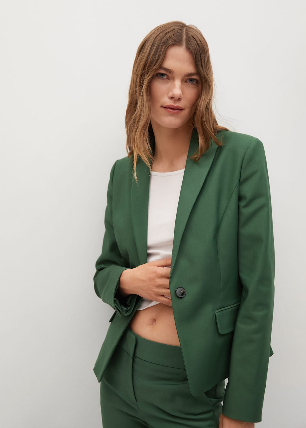 mango structured suit blazer
