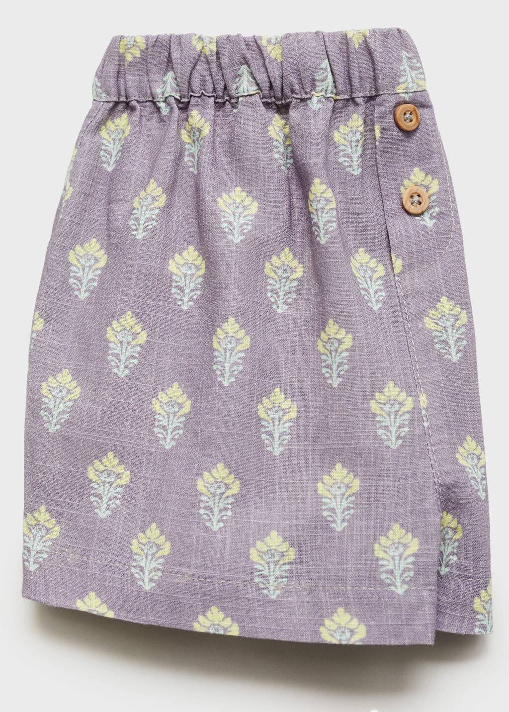 Printed cotton shorts
