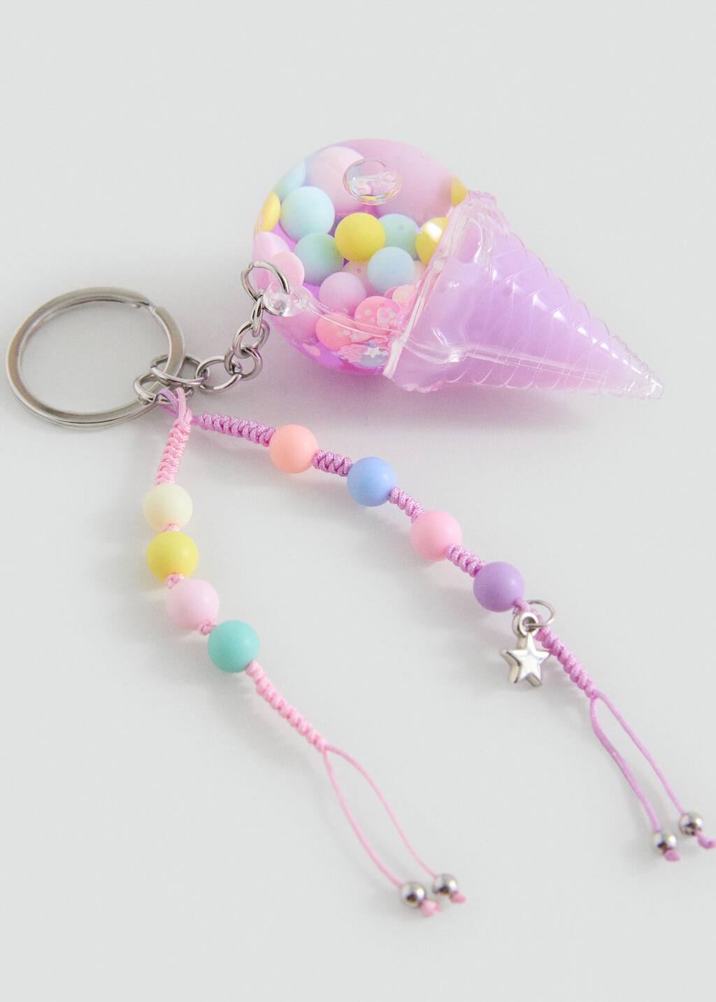 Mango Combined Leading Keychain Lilac